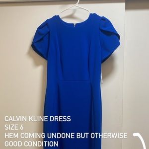 Royal blue Calvin Kline dress